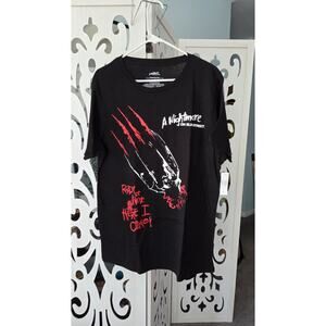 Nightmare on Elm Street Freddy Krueger Graphic Tee NWT Large Horror